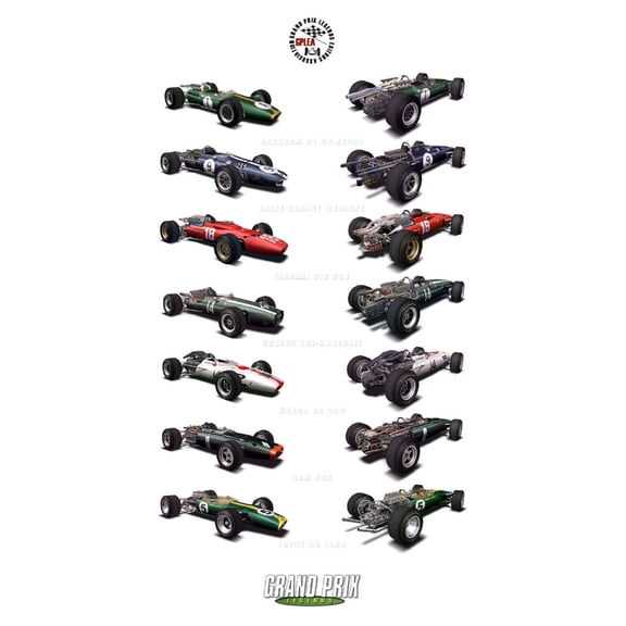 Grand Prix Legends Poster Art Poster 24x36 Unframed, Age: Adults, Rectangle Poster Time