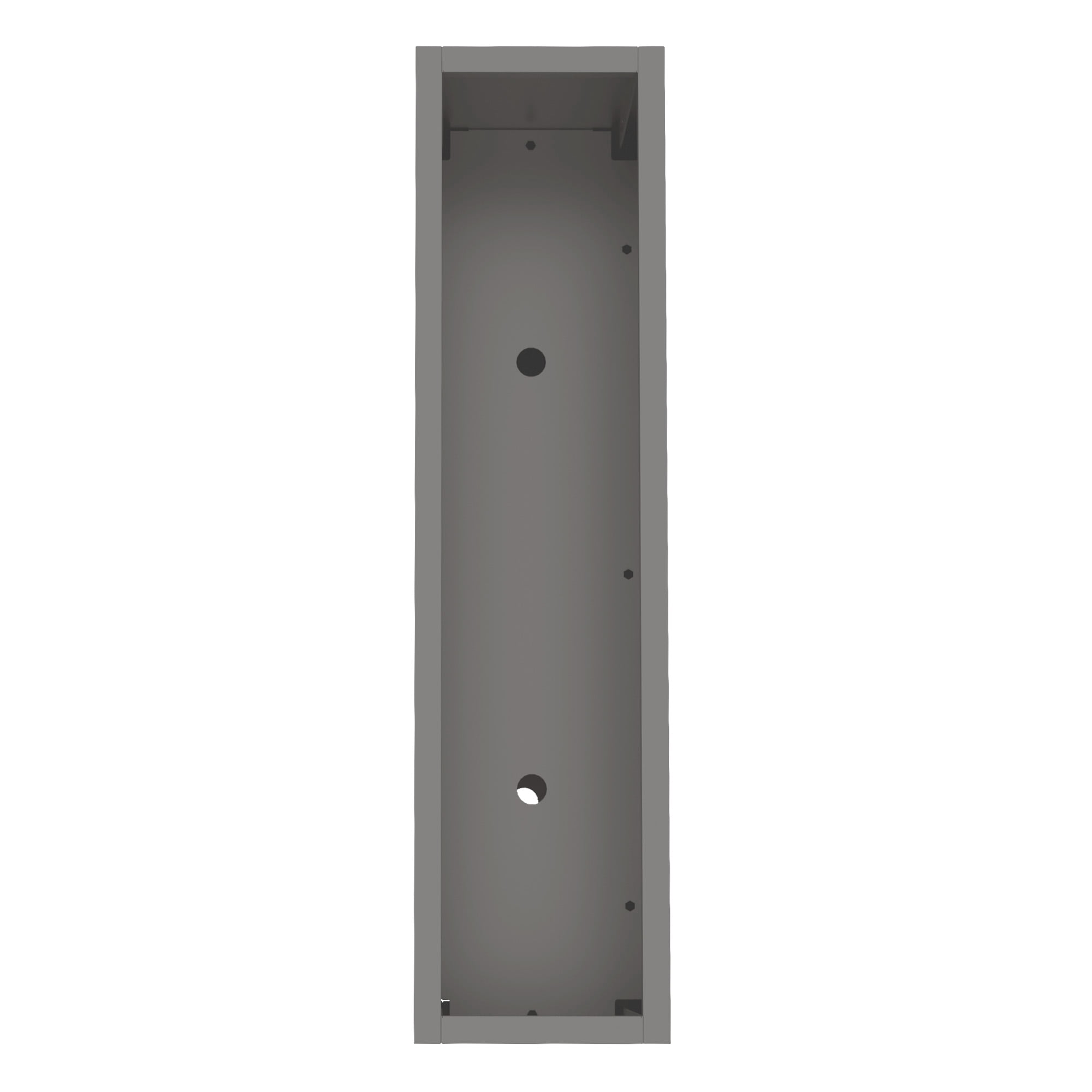 MAYEERTY 36*28*28" Gray Modern Metal Rect Planter with Drainage Hole for Outdoor Gardening & Patio