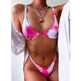 thumbnail image 2 of Hinvhai Womens swimsuits clearance,Women Bandeau Bandage Bikini Set Push-Up Brazilian Swimwear Beachwear Swimsuit Hot Pink L(L), 2 of 7
