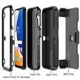thumbnail image 5 of Xhy Samsung Galaxy A15 5G Case with Belt Clip Holster and Screen Protector Military Grade Heavy Duty Protection 3 in 1 Shockproof Armor Rugged Durable for Galaxy A15 5G Phone - Black, 5 of 7