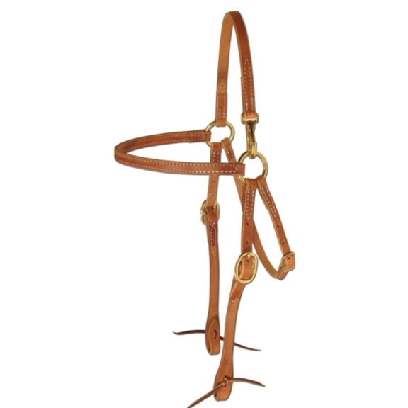 Horse Challenger Western USA Hermann Oak Leather Mule HeadStall 975H120