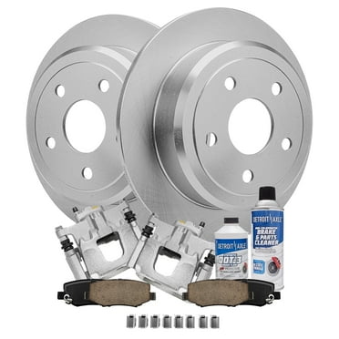 Detroit Axle - Rear Brake Kit for 2007-2017 Jeep Wrangler 18 Wrangler JK Disc Brake Rotors and Ceramic Brakes Pads Replacement Brake Calipers