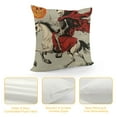 thumbnail image 4 of Ullo0ord Halloween Pillow Covers Skeleton Knight Pumpkin Throw Pillow Covers Holiday Farmhouse Pillowcase Couch Cushion Case for Indoor Outdoor Home Sofa Decor 18x18in, 4 of 5