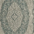 thumbnail image 5 of SAFAVIEH Courtyard Avi Traditional Indoor/Outdoor Area Rug, 2'7" x 5', Light Grey/Teal, 5 of 6