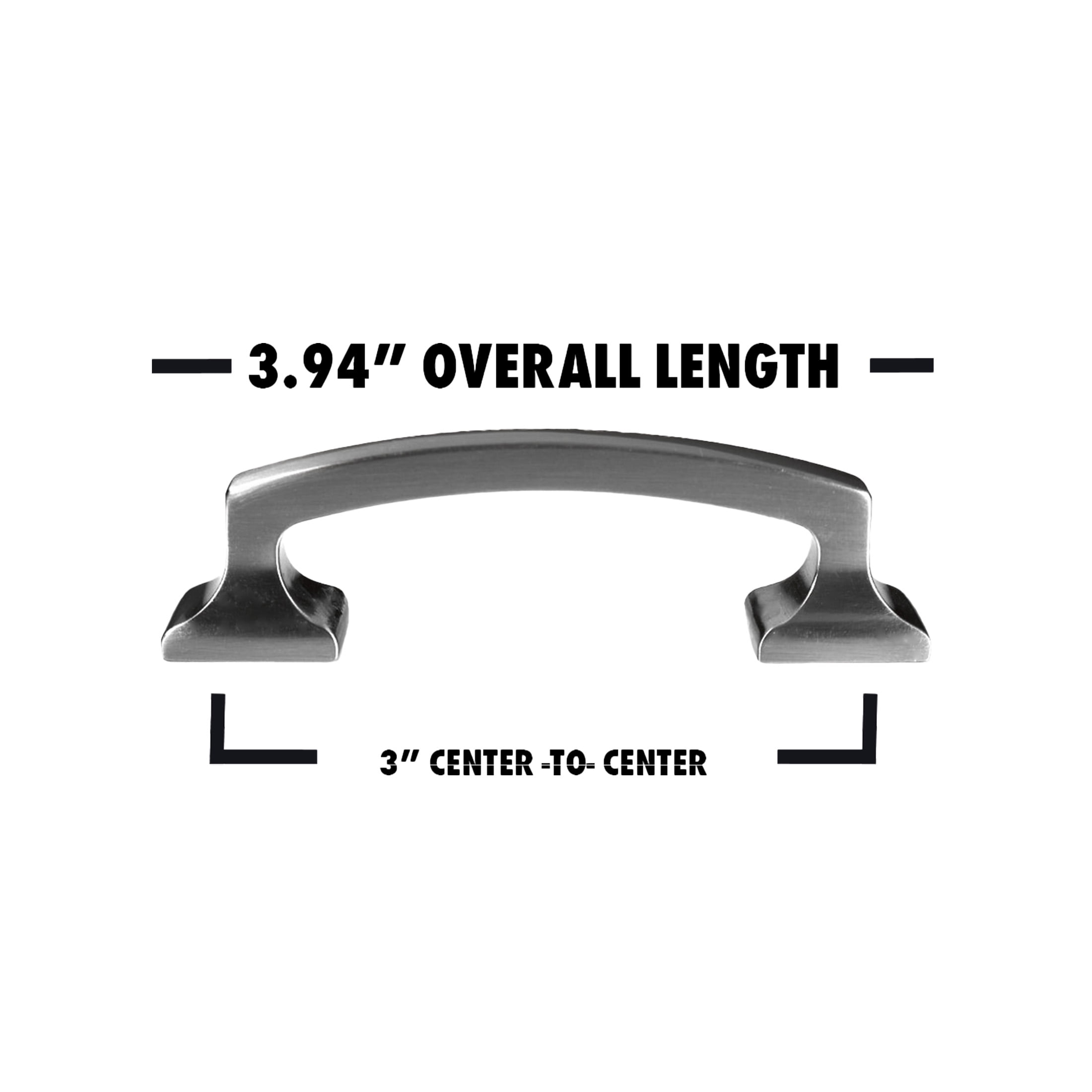 Würth Satin Nickel Modern Pull 3", 10 pack