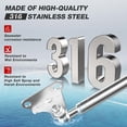 thumbnail image 4 of Gas Struts Shock Vepagoo 15 pulgadas, 45 kg, acero inoxidable, 2 unidades, 4 of 7