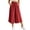 Red, variant on Besolor Wide Leg Capri Pants for Women Drawstring Elastic High Waisted Pant Casual Loose Loungewear Capris Trousers with Pockets