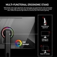 thumbnail image 5 of Gawfolk 27 Inch 4K 160Hz IPS Gaming Monitor, AMD FreeSync Premium, 120% sRGB, HDMI 2.1/DP 1.4, Height Adjustable Stand, 5 of 7