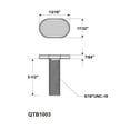 thumbnail image 2 of POWERTEC 4PK 5-1/2" L x 1-1/8" W T-Track Hold Down Clamp, T Track Clamps for Woodworking, 71168-P2, 2 of 8