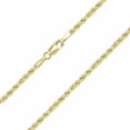 thumbnail image 5 of 14K Solid Yellow Gold Necklace Rope Chain 14" 16'' 18" 20" 22" 24" 26" 30", 5 of 8