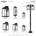 thumbnail image 3 of Livex Lighting  Outdoor Wall Lantern 1 Light Black, 3 of 9