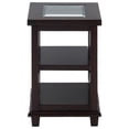 thumbnail image 2 of Jofran Panama Brown Contemporary Wood and Glass Small End Table, 2 of 3