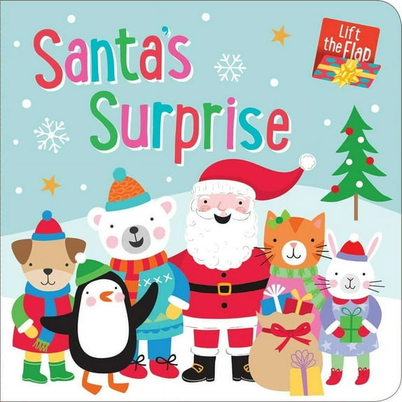 Santa's Surprise: Lift-The-Flap Board Book, (Hardcover)