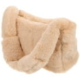 thumbnail image 2 of HERFIER Fluffy Brown Plush Shoulder Bag - Fashionable Purse, 2 of 9