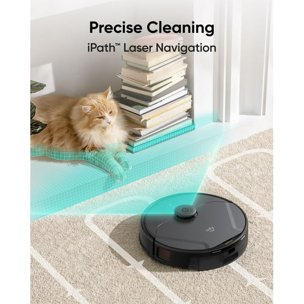 Eufy Smart Vacuum Cleaner X8 Pro, Self-Empty Robot with Eufy Smart Vacuum Cleaner X8 Pro, Self-Empty Robot with