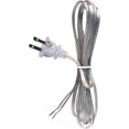 thumbnail image 3 of Creative Hobbies 8 ft Long Replacement Lamp Cord, 18/2 SPT-1 Wire, Clear Silver, 3 of 3