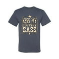 thumbnail image 2 of Wild Bobby, Kiss My Country Sass, Pop Culture, Men Graphic Tee, Vintage Heather Blue, Large, 2 of 4