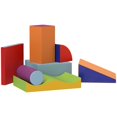 thumbnail image 1 of Soozier 7-Piece Soft Play Foam Climbing Blocks - Multi-Color Modular Gym Set for Indoor Play & Early Development, 15.7" x 15.7", 1 of 7