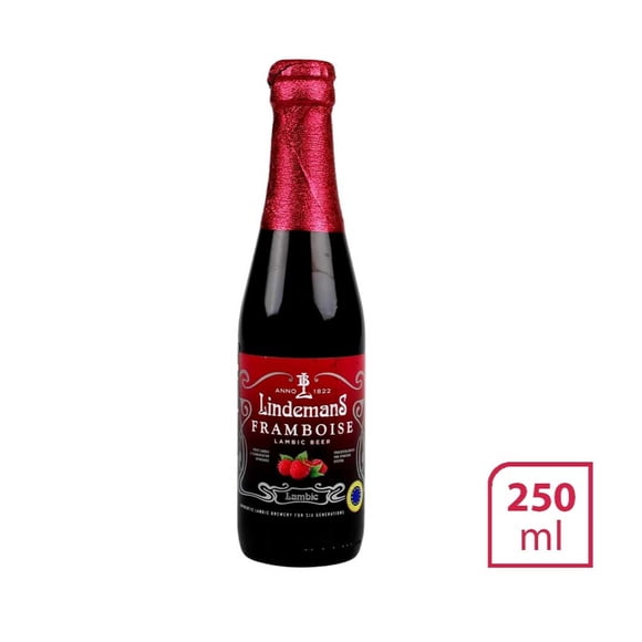 Cerveza artesanal Lindemans Frambuesa Lámbica 250 ml