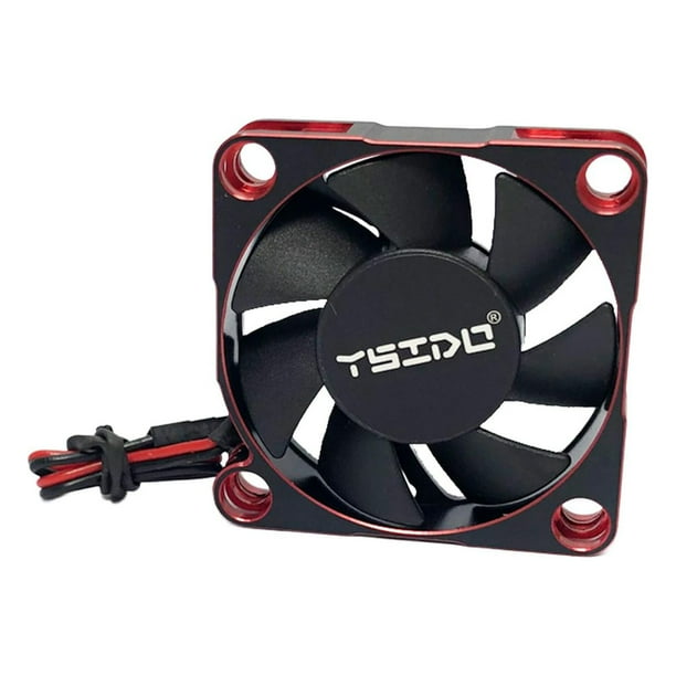 Repuestos para coche RC, disipador de calor para motor, refrigeración para motor RC 1/5, resistente al agua, 14000 RPM rojo