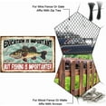 thumbnail image 4 of "Education is Important but Fishing is Importanter" Funny Fishing Metal Tin Sign Fish Tin Sign 12x8in/30x20cm Art Plaque Poster Wall Decor for Lake House Fense Club Shop, 4 of 7