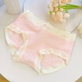 thumbnail image 2 of hoksml Girls Briefs Soft Comfortable Breathable Underwear Antibacterial Cotton Crotch Panties 9-16 Years, 2 of 3
