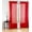 RED, variant on 2 panel semi sheer voile window treatment curtain 8 Grommets 55" Width X 84" drapes for any bedroom inside or outside RUBY red color