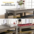 thumbnail image 2 of 6 ft 3 in 1 Pool Table with Table Tennis and Dining Table Conversion Top, Includes All Accessories, by Barrington Billiards, 2 of 10