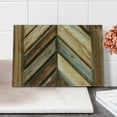 thumbnail image 2 of Rustic Cutting Board, Wooden Fence Vintage and Grunge Gardening Themed Natural Rural Pastoral Print, Decorative Tempered Glass Cutting and Serving Board, Small Size, Brown, by Ambesonne, 2 of 5