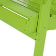 thumbnail image 5 of Cartagena Outdoor Rustic Acacia Wood Folding Adirondack Chair, Set of 2, Light Green, 5 of 8