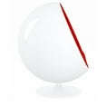 thumbnail image 4 of Aron Living Pod Chairs 52" Fiberglass and Cotton Ball Chair in Red, 4 of 5