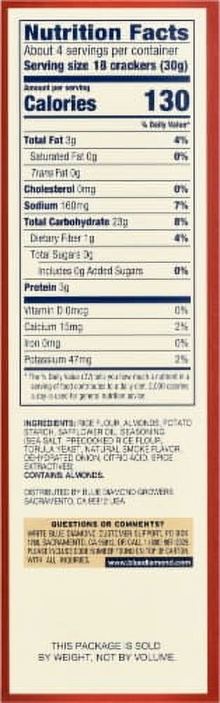 Blue Diamond Smokehouse Nut-Thins Crackers - 4.25 oz