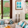 thumbnail image 3 of OULII Rustic Lamp Shade Replacement Khaki Fabric Light Diffusion 1Pcs, 3 of 8