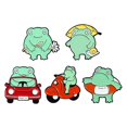 thumbnail image 1 of Broches de solapa jinwen Rana Esmalte 5x, 1 of 8