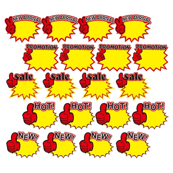 unbranded 250Pcs Sale Sign Tags Sale Paper Signs Price Burst Signs Retail Store Display Tags