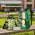thumbnail image 2 of DISNIMO Monstera Banana Print 3PCS Clear Backpack for Kids Girls, Heavy Duty Transparent Bookbag with Lunch Box & Pencil Case, 17 Inch See Through Clear Backpack for Students, 2 of 5