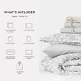 thumbnail image 2 of Noble Linens 8 Piece Dorm Bedding Bundle, Comforter & Sheet Set, Pillows, Laundry Bag, 2 of 8