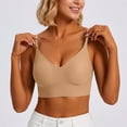 thumbnail image 2 of Women's Back Bra, Racerback Bra, Daily Pullover Bra, Wireless Seamless Bra, Soft Comfort Bra, Supportive Smoothing Bra, Women's Everyday Underwear for Daily Wear | TruBelle,Coffee L, 2 of 8