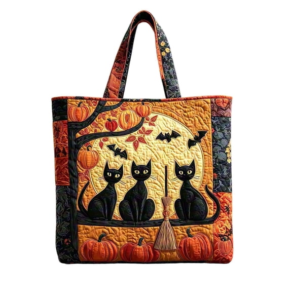 FUZHIQ Halloween Themed Large Tote Bag Shoulder Bag Shopping Casual Travel Bag Handbags for Women Lady Girl Gym Beach Daily