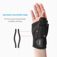 thumbnail image 2 of 1 Pair Wrist Guard Fitted Wrist Brace Wrist Support for Snowboarding, Skating, Motocross, Street Racing, Mountain Biking, Weightlifting for Men Women, 2 of 7