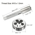thumbnail image 2 of Unique Bargains Metric Tap and Die Set Machine Thread Tap with Round Die M15 x 1.5mm, 2 of 6