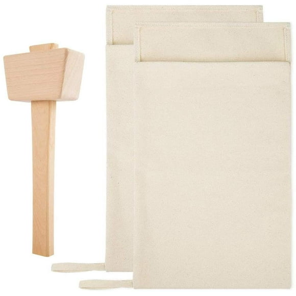Crushed Ice Bags Canvas Bag Reusable Crushed Ice Bag Ice Mallet Dried Ice Bar Tools Home Kitchen Party Accessory