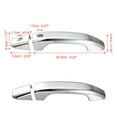 thumbnail image 3 of 4pcs Car Exterior Door Handle Cover Trim with 2 Keyless Entry Holes Silver Tone for Chevy Silverado 2020-2021, 3 of 6