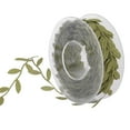 thumbnail image 7 of 15 m / Roll Artificial Silk Leaf Ribbon - Leaves Vine Garlands Ribbon Sew On Lace for DIY Handmade Sewing Crafts , Green, 7 of 7