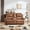 Brown, variant on Ebello Power Recliner Chair, Breathable PU Leather Recliner with Massage and Heat USB &Type-C Port, Overstuffed Reclining Sofa with Rivets for Living Room, Brown