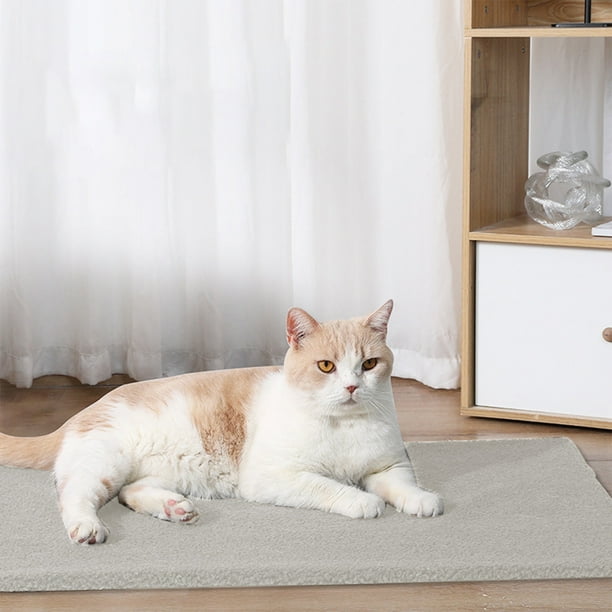 Mom's Best Colchonetas térmicas para dormir en interiores para gatos y perros, 23,6 x 17,7 pulgadas, color gris
