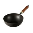 thumbnail image 3 of deevoka Iron Wok Induction Cooker Boiling Chinese Wok for Camping Kitchen Restaurant 26CM, 3 of 9