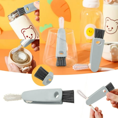 

Multifunctional Kitchen Mini Cup Glass Lid Cleaning Brush Bottle Cleaning Brush Set Multifunctional Bottle Cleaner Cup Lid Slot Cleaner Home Kitchen Cleaning Tools