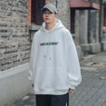 thumbnail image 2 of Sudadera con capucha de estilo hip hop para hombre, ropa masculina de color negro, sudadera blanca, de alta calidad, sencilla, estilo vintage de los años 90, cálida y divertida, de algodón, 2 of 4
