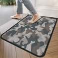 thumbnail image 4 of Beige Blue Camo Mixed Shapes Pattern Door Rugs,Washable Non Slip Door Mats Indoor,Decorative Door Mats,Entry Mat Indoor for Entrance,Bedroom,Kitchen,Bathroom,30"x17", 4 of 6